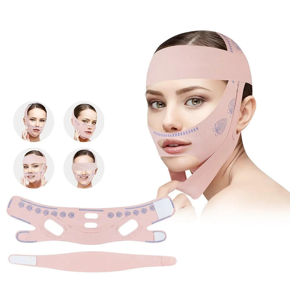 Gesicht Abnehmen Verband Frauen Face Lifting V Linie Shaper Kinn Wange Lift Up Gürtel Anti Falten Strap Gesichts Schönheit Hautpflege Werkzeuge