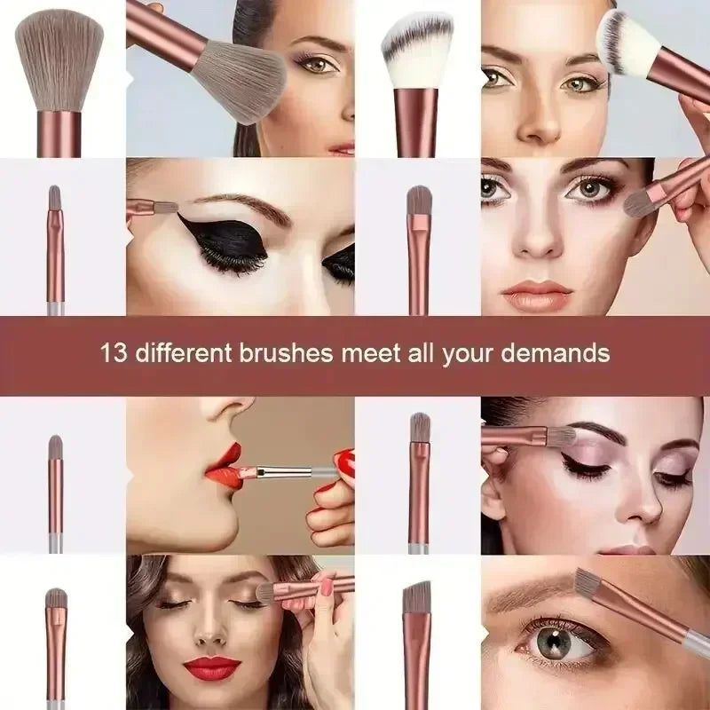 Make-up-Pinsel-Set, weich, flauschig, professionell, für Kosmetik, Foundation, Puder, Lidschatten, Kabuki, Blending, Make-up-Pinsel, Beauty-Tool, Make-up