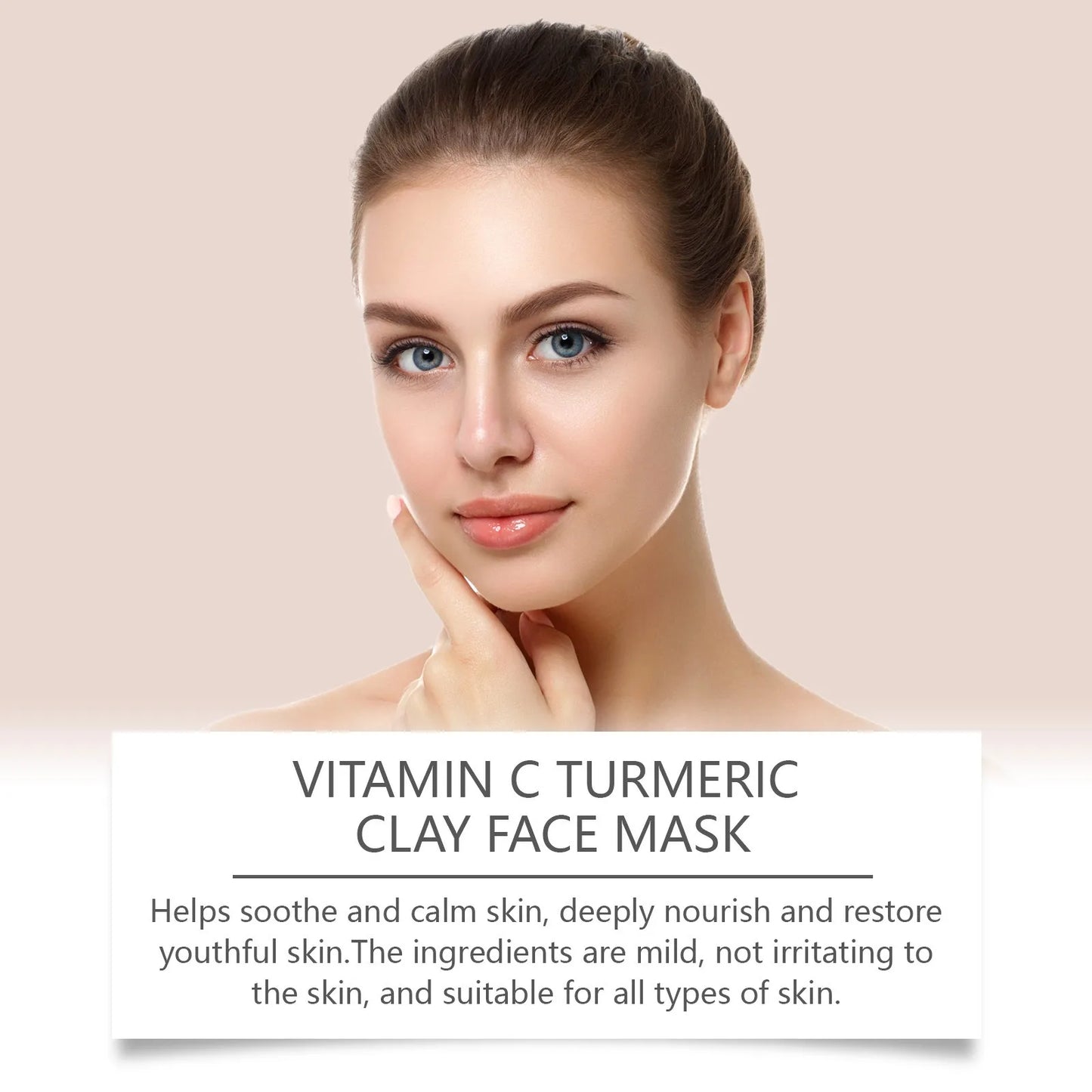 Vitamin C Peeling-Gesichtsmaske Kurkuma Peeling-Gesichtsmaske Verbessern Sie die Poren Tiefenreinigung Gesichtsmaske Gesichtsmaske auftragen