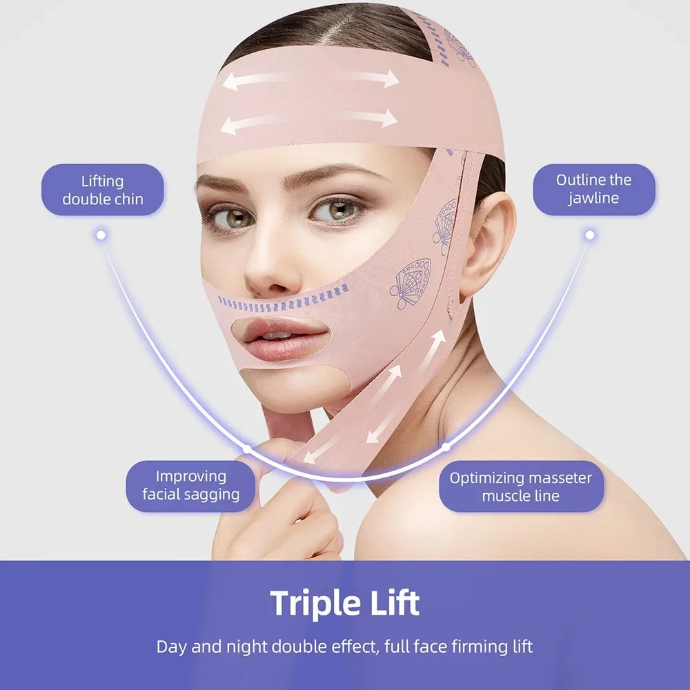 Gesicht Abnehmen Verband Frauen Face Lifting V Linie Shaper Kinn Wange Lift Up Gürtel Anti Falten Strap Gesichts Schönheit Hautpflege Werkzeuge