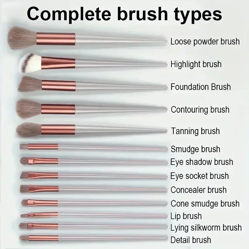 Make-up-Pinsel-Set, weich, flauschig, professionell, für Kosmetik, Foundation, Puder, Lidschatten, Kabuki, Blending, Make-up-Pinsel, Beauty-Tool, Make-up