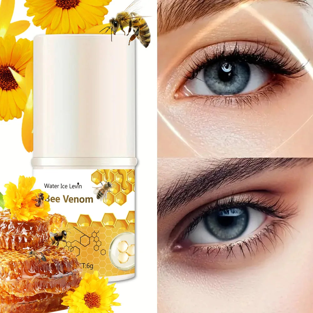 Bienengift Augencreme Stick Augenringe Entfernen Sie Tränensäcke unter den Augen Hyaluronsäure Feuchtigkeitsserum gegen Schwellungen Augenpflege