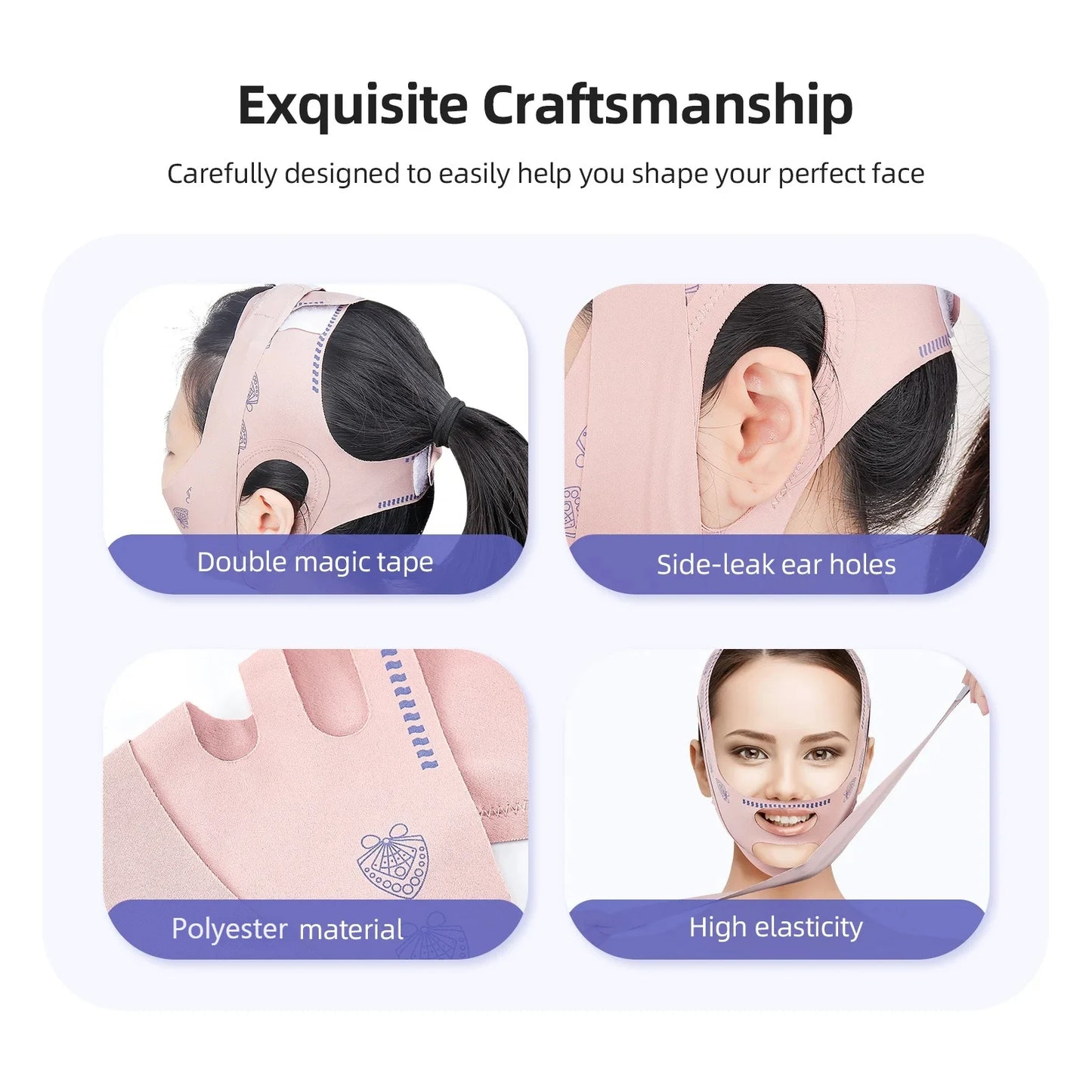Gesicht Abnehmen Verband Frauen Face Lifting V Linie Shaper Kinn Wange Lift Up Gürtel Anti Falten Strap Gesichts Schönheit Hautpflege Werkzeuge