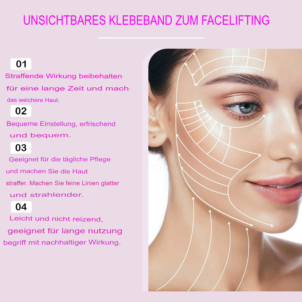 Unsichtbares Lifting-Tape für das Gesicht – V-Form Anti-Falten
