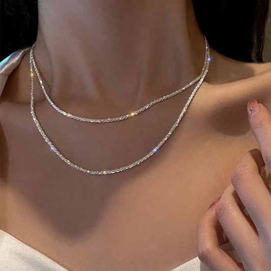 Funkelnde Schlüsselbein Halskette – Eleganz für Sie