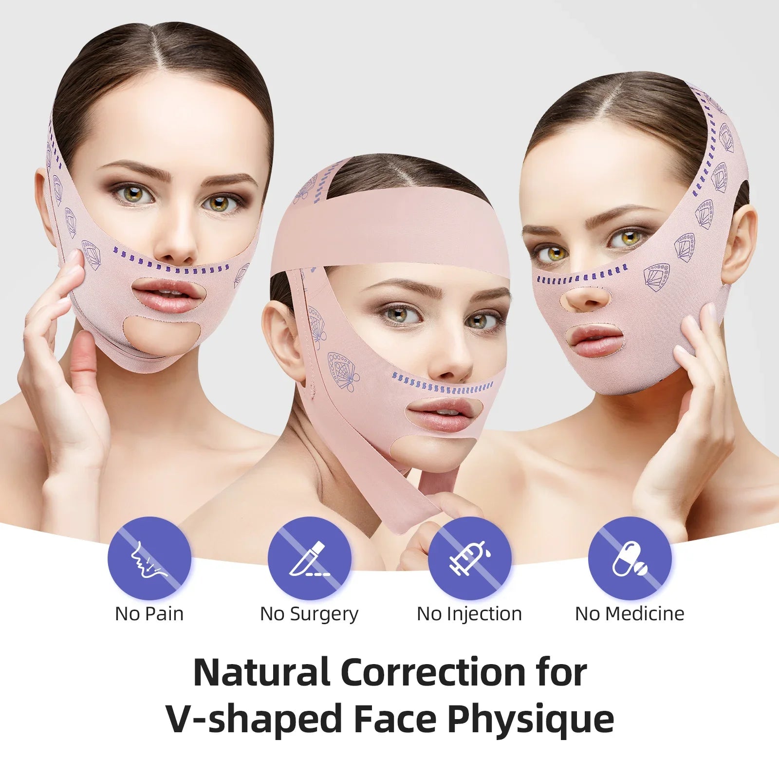 Gesicht Abnehmen Verband Frauen Face Lifting V Linie Shaper Kinn Wange Lift Up Gürtel Anti Falten Strap Gesichts Schönheit Hautpflege Werkzeuge